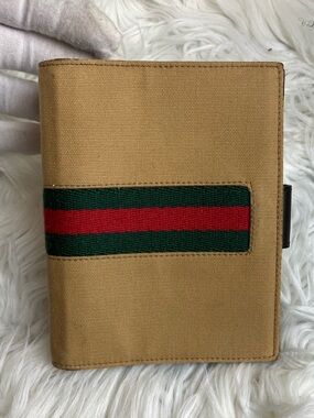 Gucci Sherry Line Canvas Agenda - Vintage